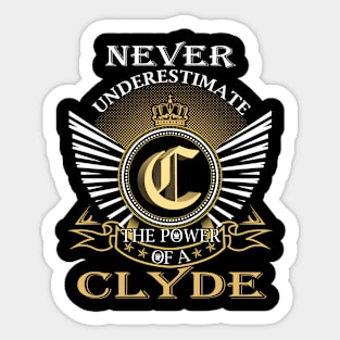 CLYDE Sticker